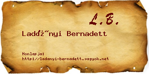 Ladányi Bernadett névjegykártya